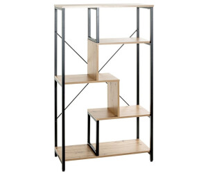 HAKU Regal Eiche, schwarz, MDF, Metall, Modern (37408)