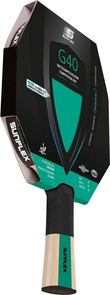 SUN-FLEX Table Tennis Racket Color Comp G40 multicolored (10203)