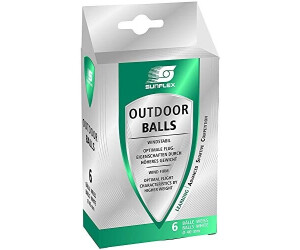 SUN-FLEX Pelotas de Tenis de Mesa Exterior 6 Unidades (20611)