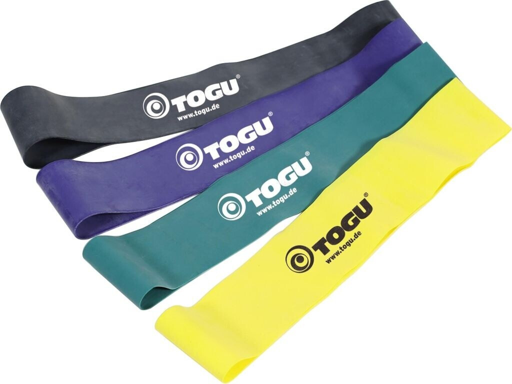 Togu Therapy Training Band Loop yellow/green/blue/black 4 strengths (808202)