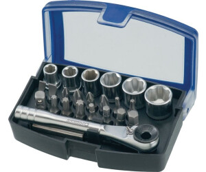 Promat Bit-/Steckschlüsselset 24-teilig Schlitz/PH/PZD/T/Knarre/6 Nüsse (4000829667)