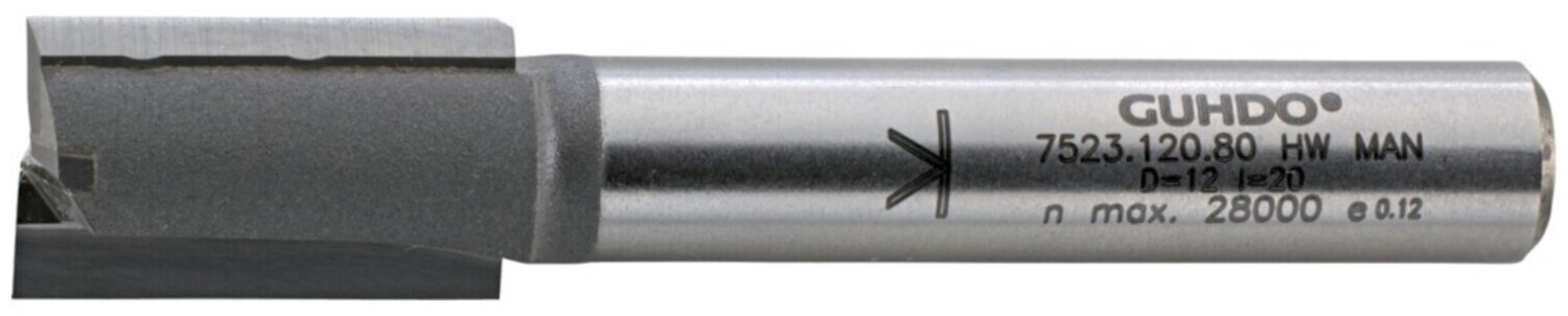 Guhdo HW-Nutfräser D12 l30 L70/L90 S8 Z2 (7523.121.80)