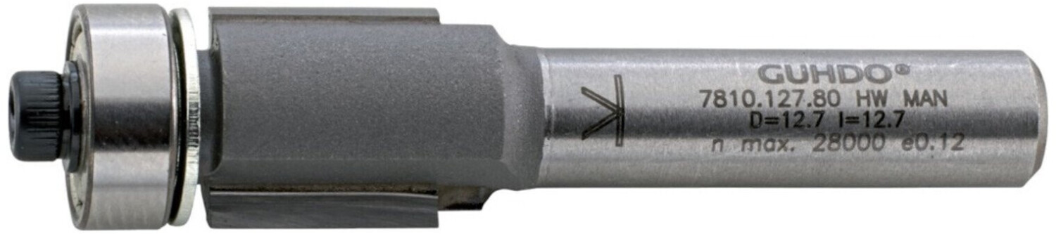 Guhdo HW-Bündigfräser Z2 S8 D12,7 l12,7 (7810.127.80)