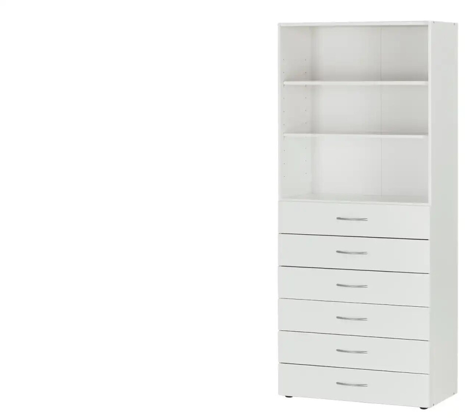 Wimex Multiraumkonzept Standing Shelf white with 6 drawers (29411436)