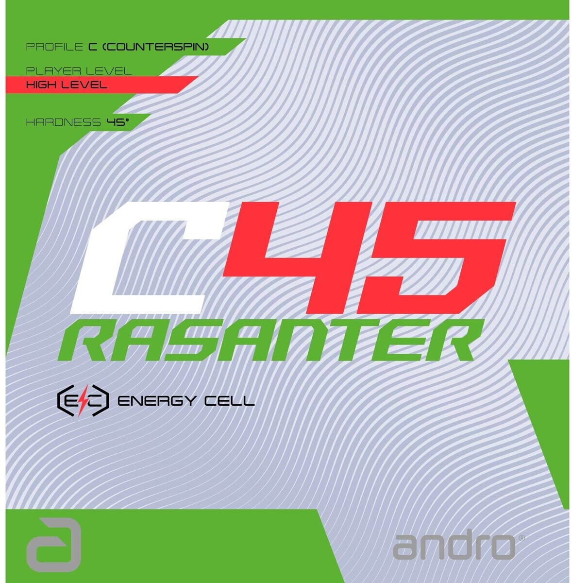 Andro Rasanter C45 table tennis rubber red (110.021.100.023)