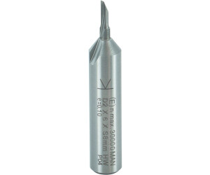 ENT Nutfräser VHW, D 2 mm, NL 6 mm, Z1, GL 43 mm, S 8 mm (10350)