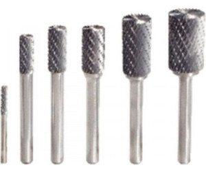 KS Tools Cylindrical Carbide Rotary Burr Form A with End Toothing, 3 mm (515.3231)