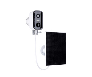 Rollei Security Cam 2K V2 wireless Überwachungskamera für Außen mit Bewegungserkennung Zwei-Wege-Audio IP65 wetterfest weiß (40374)