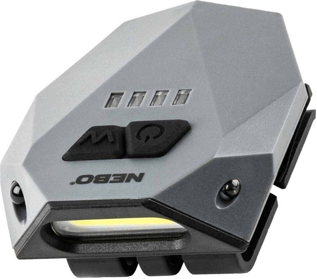 Nebo Einstein Cap LED Stirnlampe / Cliplampe Grau 50 lm (NEB-HLP-0004-G)