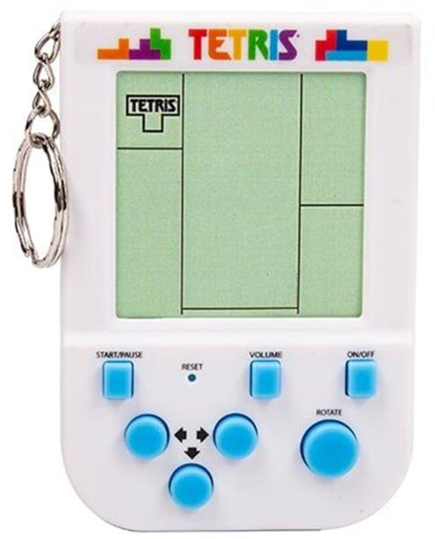 Fizz Creations Tetris Schlüsselanhänger Mini Spielkonsole Arcade (320021)