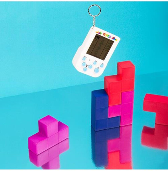 Fizz Creations Tetris Schlüsselanhänger Mini Spielkonsole Arcade (320021), Bild 2