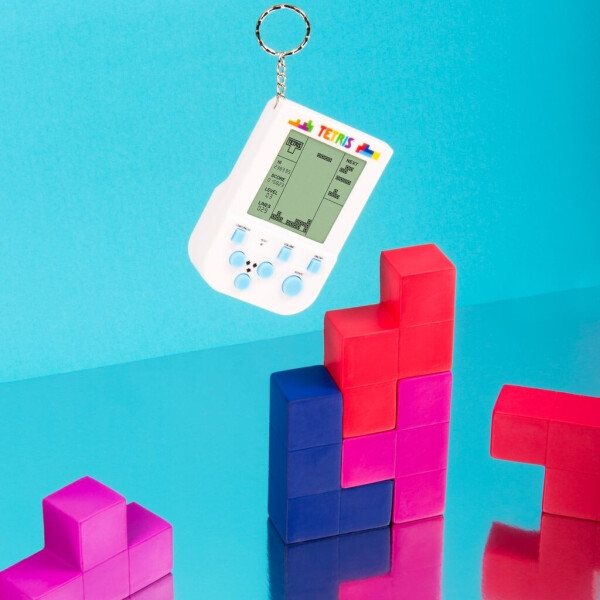 Fizz Creations Tetris Schlüsselanhänger Mini Spielkonsole Arcade (320021), Bild 8