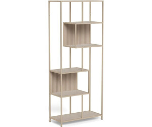 Actona Seaford Regal Grau 77x35x185 cm mit 5 Böden (108323)
