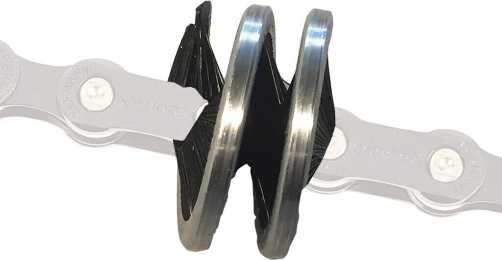 Brunox Spiro Limpiador de Cadena Cepillo para Cadena Plateado/Negro (80201101)