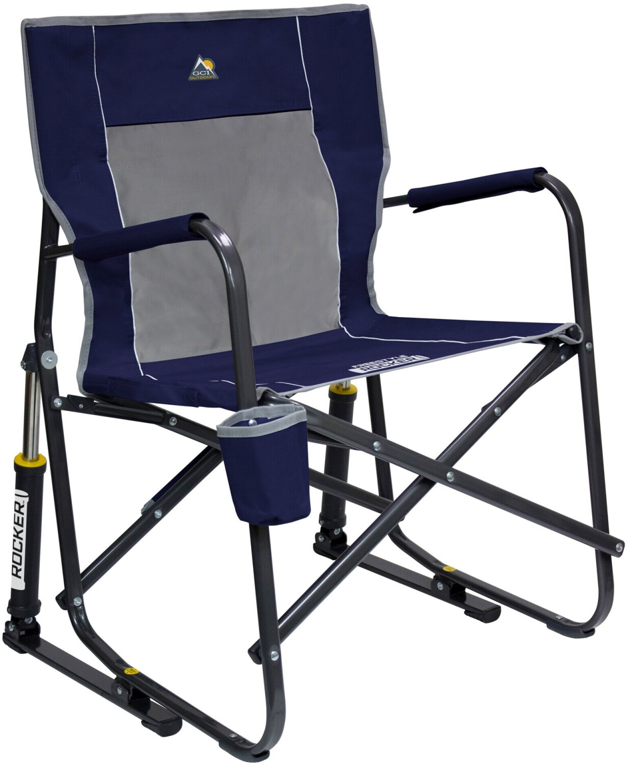 GCI Freestyle Rocker Folding Chair Indigo Blue/Grey (37060)