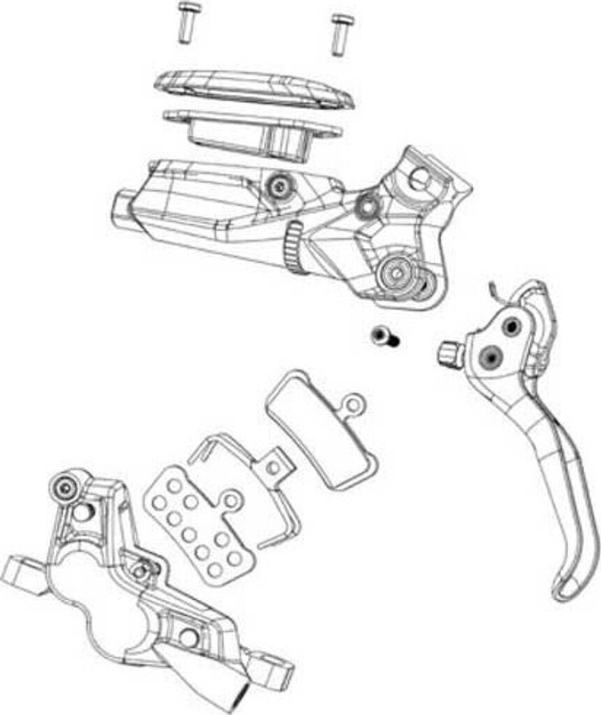 SRAM Kit de purga de frenos Pro con líquido DOT 5.1 (00.5318.045.002)