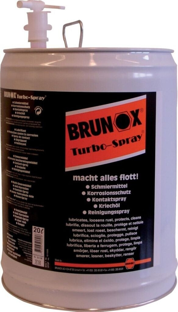 Brunox Turbo-Spray Bidón 20 Litros incl. Grifo (BR20.00TS)