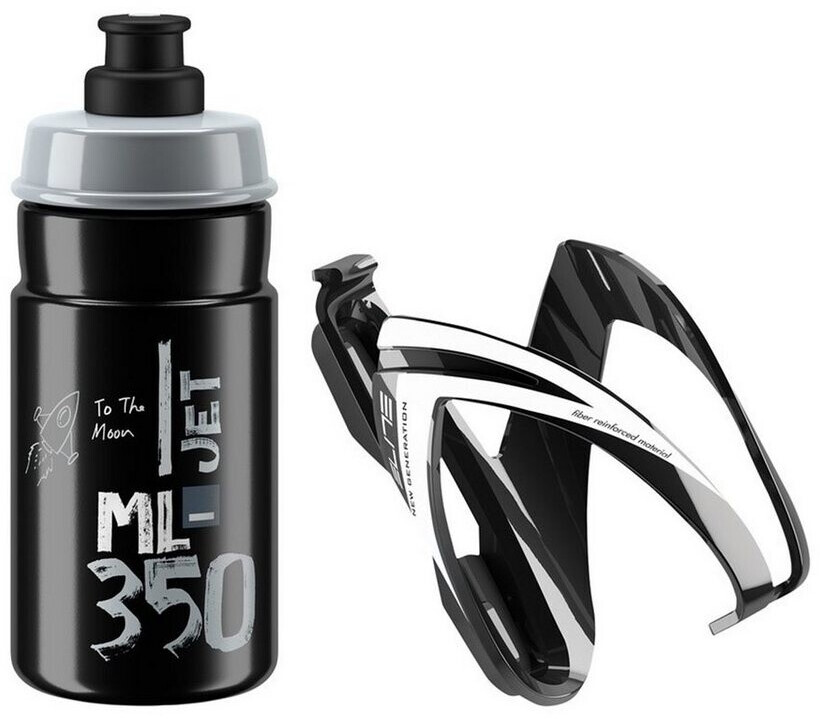 Elite Kit Jet Bidon avec Porte-bidon CEO Noir/Gris 350ml (EL0206114)