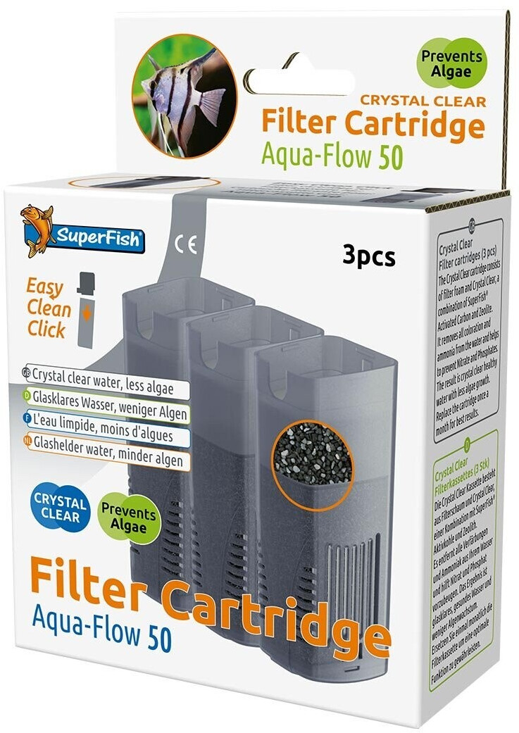 Superfish Aqua-Flow 50 Crystal Clear Cartridge 3-Pack (A7030915)