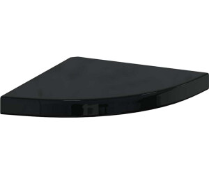 vidaXL Eck-Schweberegal Hochglanz-Schwarz MDF (323910)