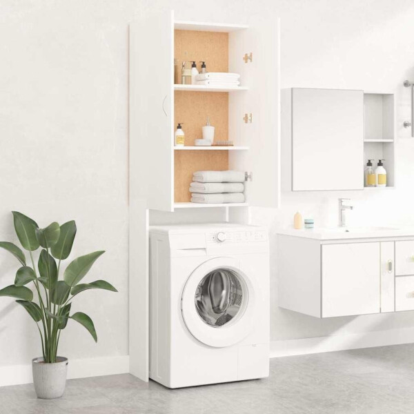 vidaXL Waschmaschinenschrank Weiß (808413), Bild 2