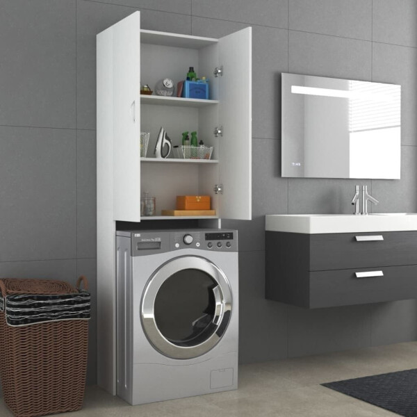vidaXL Waschmaschinenschrank Weiß (808413), Bild 11