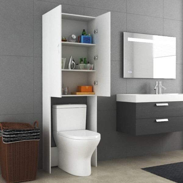 vidaXL Waschmaschinenschrank Weiß (808413), Bild 12