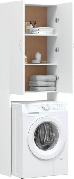 vidaXL Waschmaschinenschrank Weiß (808413), Bild 4