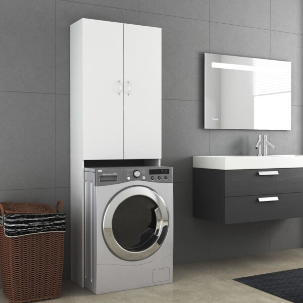 vidaXL Waschmaschinenschrank Weiß (808413), Bild 9