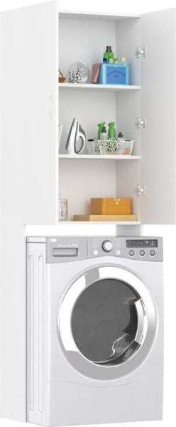vidaXL Waschmaschinenschrank Weiß (808413), Bild 10