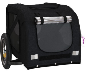 vidaXL Pet Bike Trailer Black Oxford Fabric and Iron (93870)