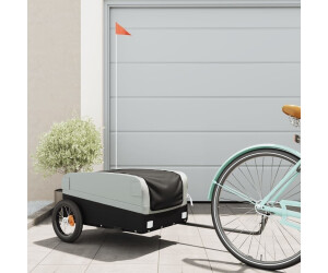 vidaXL Bike Trailer Black and Grey 30 kg Iron (94035)