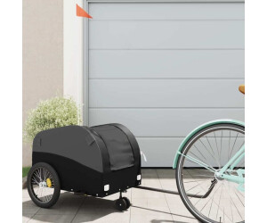 vidaXL Bike Trailer Black Iron (94143)