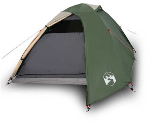 vidaXL Dome Camping Tent 3-Person Green Waterproof (94331)