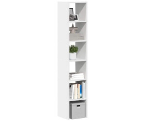 vidaXL Bücherregale 2 Stk. Stapelbar Weiß (858804)