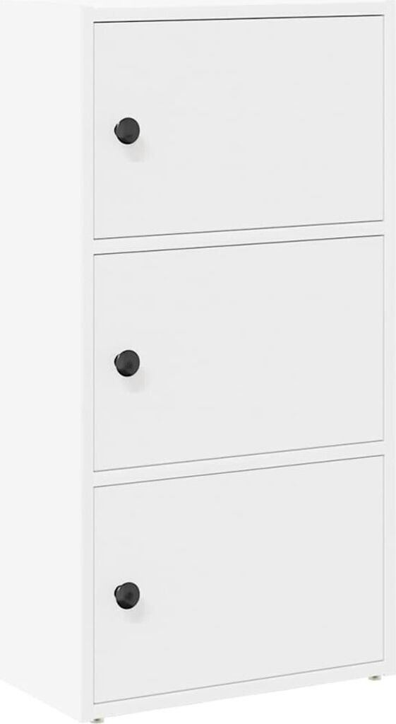 vidaXL Bücherregal Weiß Holzwerkstoff (860364)