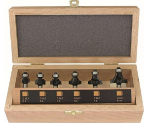 FISCH Rounding Bit Set 973CT06A03 Carbide Shaft-Ø 8mm 6-piece (973CT06A03NW)