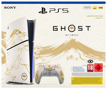 Sony PlayStation 5 Slim (PS5 Slim) Ghost of Yotei Gold Limited Edition, Bild 5