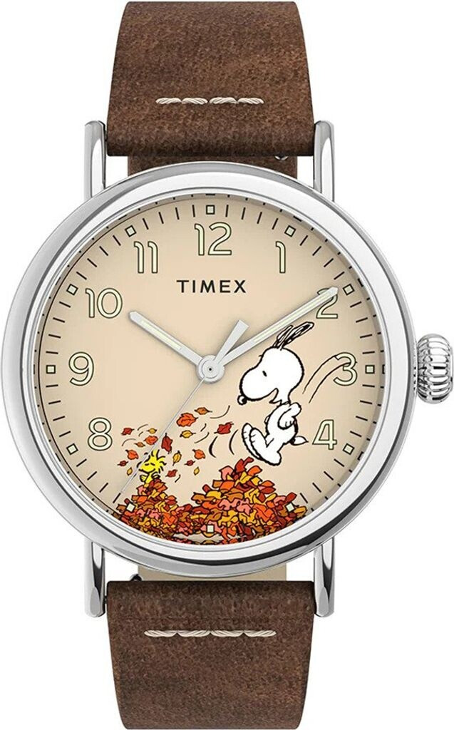 Timex X Peanuts Orologio Uomo San Valentino | Quadrante Bianco E Cinturino Rosa | Cassa Argentata 40 Mm | Vetro Minerale | Impermeabile 50 Metri | Edizione Limitata - 2