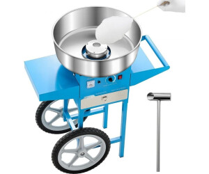 StarTech Professionelle Zuckerwattemaschine 1000W mit Wagen Blaue kommerzielle Zuckerwattegeräte