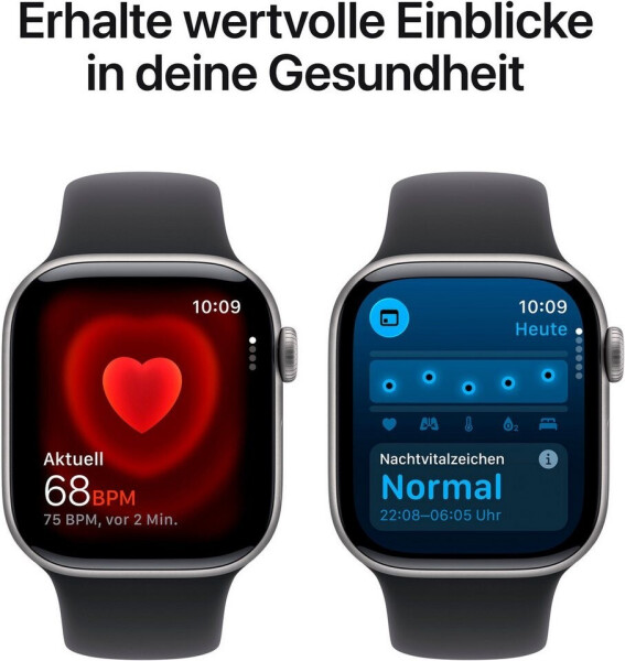 Apple Watch Series 11 GPS 42mm Aluminium Space Gray Sport Band Black S/M, Bild 5