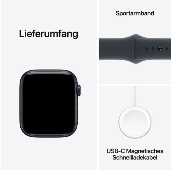 Apple Watch SE 3 GPS 44mm Midnight Sport Band Midnight M/L, Bild 8