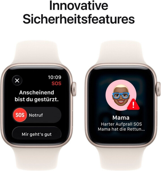 Apple Watch SE 3 5G 44mm Starlight Sport Band Starlight M/L, Bild 7