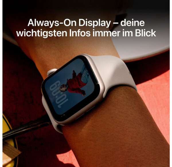 Apple Watch SE 3 5G 44mm Midnight Sport Band Midnight S/M, Bild 5