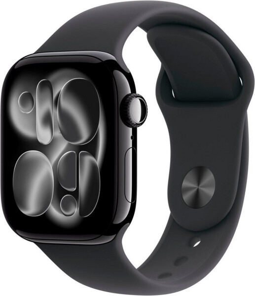 Apple Watch Series 11 GPS 42mm Aluminium Jet Black Sport Band Black M/L