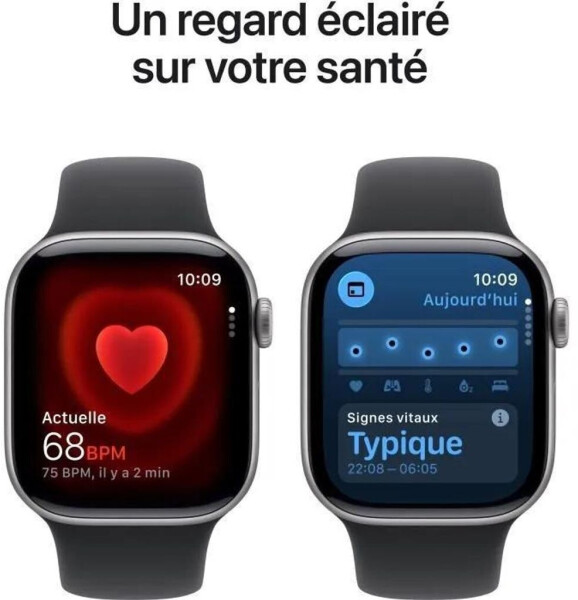Apple Watch Series 11 5G 42mm Aluminium Space Gray Sport Band Black S/M, Bild 5