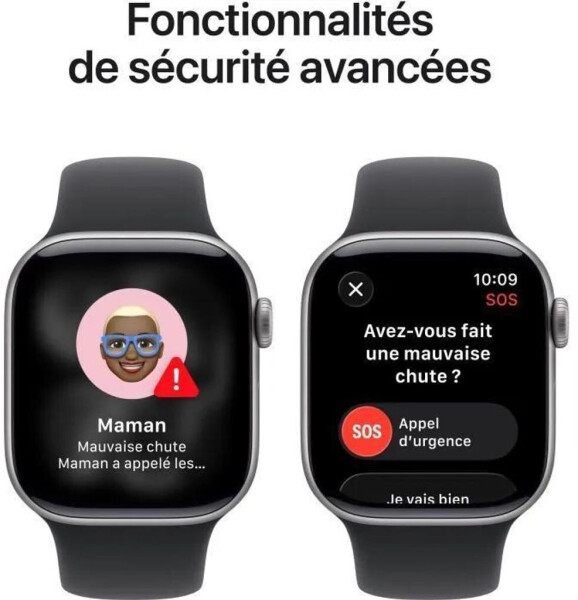 Apple Watch Series 11 5G 42mm Aluminium Space Gray Sport Band Black S/M, Bild 6