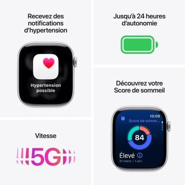 Apple Watch Series 11 5G 42mm Aluminium Space Gray Sport Band Black M/L, Bild 3