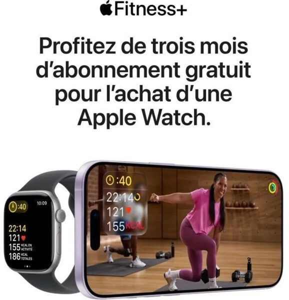 Apple Watch Series 11 5G 42mm Aluminium Space Gray Sport Band Black M/L, Bild 9