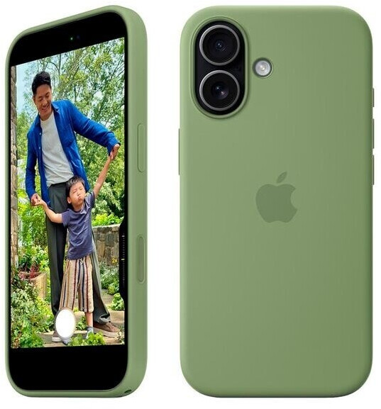 Apple iPhone 17 Silikon Case mit MagSafe Hellmoosgrün, Bild 6